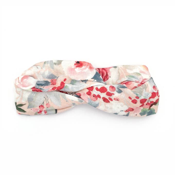 With Love for Kids - Wholesale Fashion Headband - Kids - COTTON MUSLIN Turban Headband - HOLLY