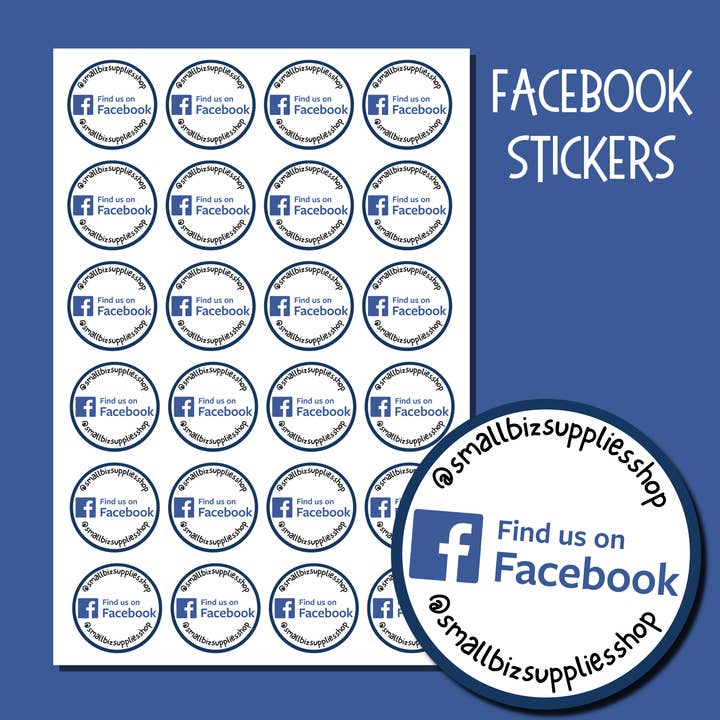 Small Biz Supplies - Wholesale Sticker - Facebook Custom Stickers