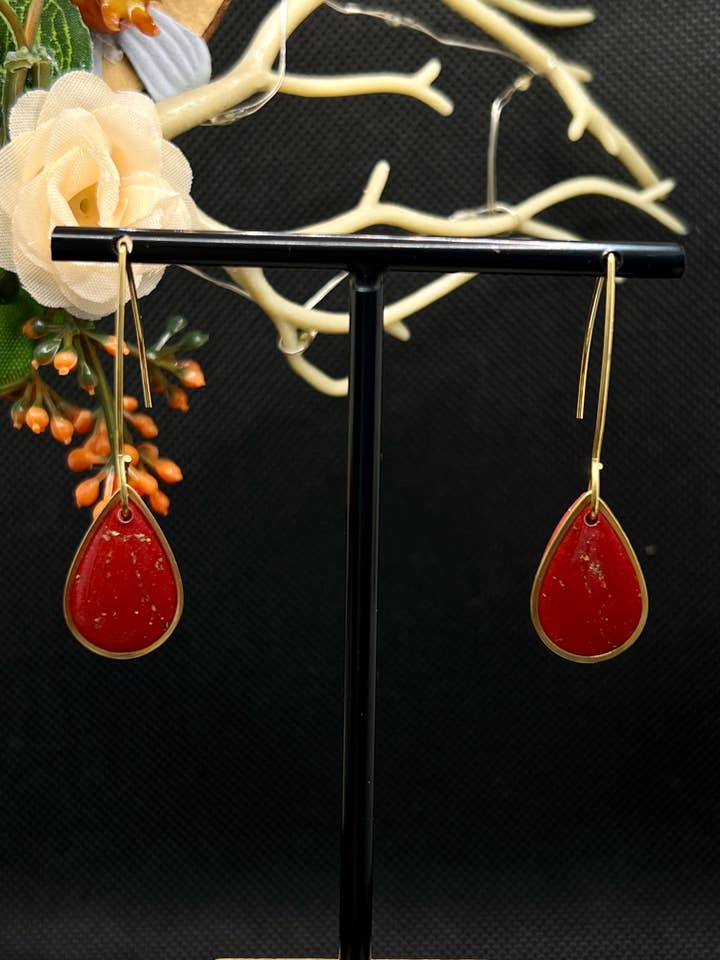 Mini KELLIE - Red & Gold Marble for wholesale by Astora Handmade