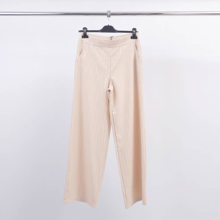 Pants with sequin stripes TDM92721 for wholesale by Cecile Wang