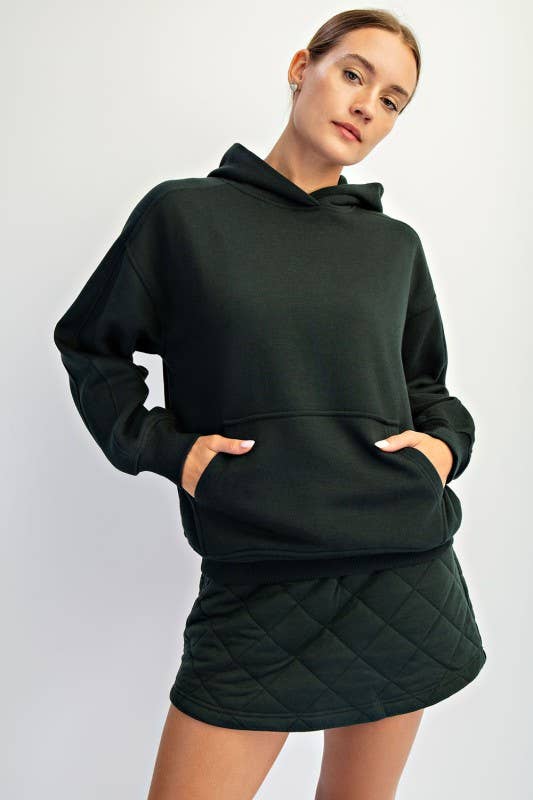 Sunday Morning - Wholesale Jacket - Women's - J383137-Oversized Fleeced Terry Hoodie13