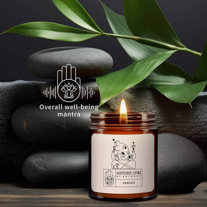 Mantra Blessing Well-Being Candle for Auspicious Occasions for wholesale by Art&Ode