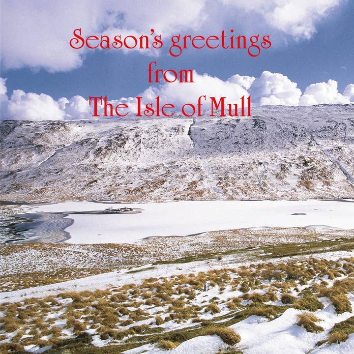 Season's Greetings from The Isle of Mull Card for wholesale by Island Blue Publishing