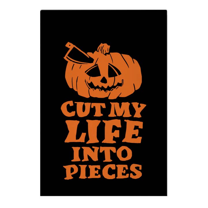 Cut My Life Into Pieces Halloween Garden Flag for wholesale by LookHUMAN