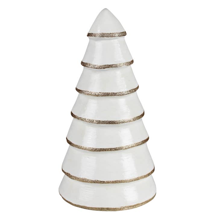 HomArt - Wholesale Christmas Decoration - Tree, Paper Mache, White - Med