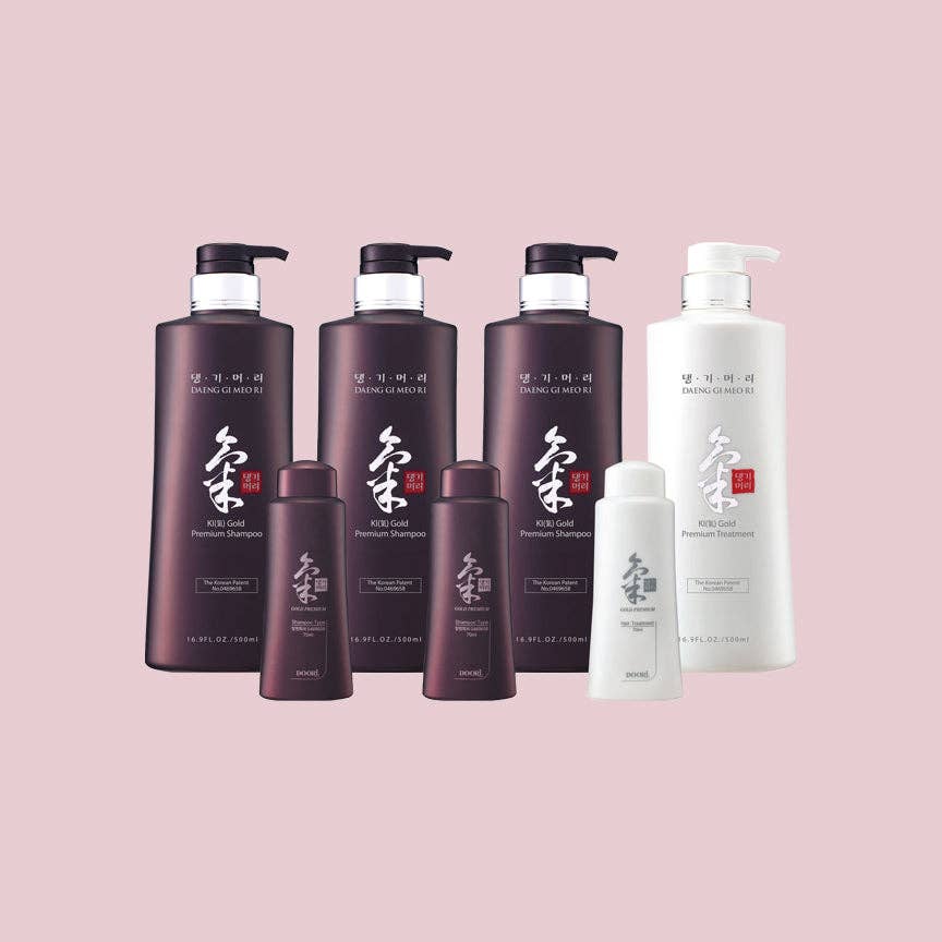 Kurious Mall - Vente Ensemble de soins pour cheveux - Daeng Gi Meo Ri Ki Gold Premium Coffret 7 en 1 pour la prévention de la perte de cheveux