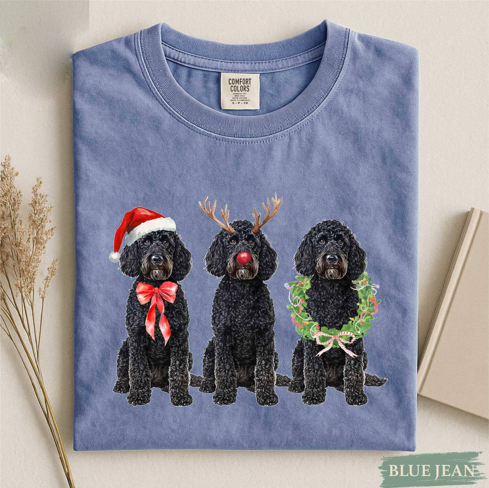 Glaime - Wholesale T-Shirt (Graphic) - Women's - Comfort Colors Christmas Dog Shirt, Funny Dog Sweatshirt1