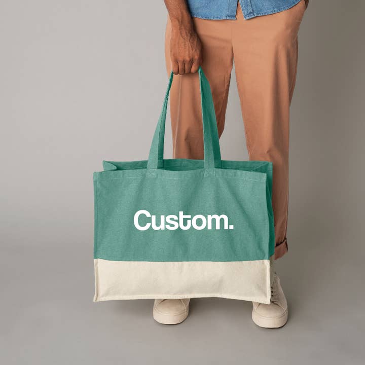 Acheteur contrasté organique EarthAware® personnalisé Texte personnalisé pour la vente par Lovetree Design