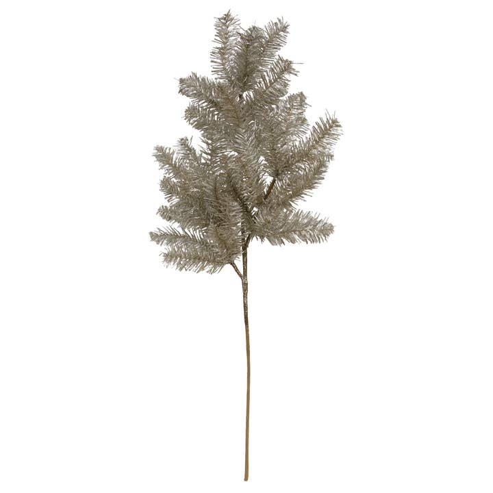 Glistening Platinum Pine Pick - 19" for wholesale by Col House Designs