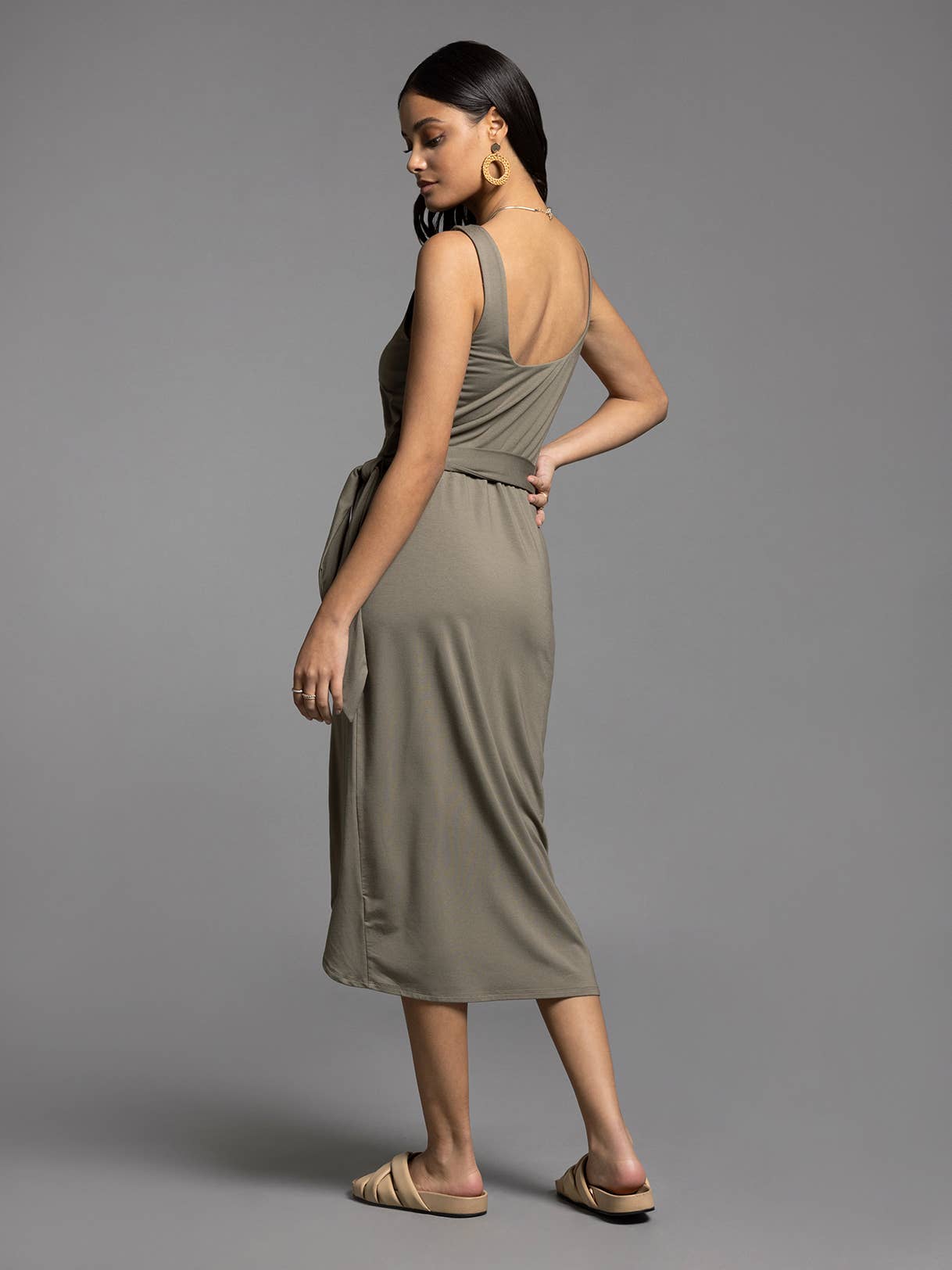 Weekend Los Angeles - Wholesale Dress - Women's - Ties Waist Wrap Dress - AUBRIELLE DRESS6