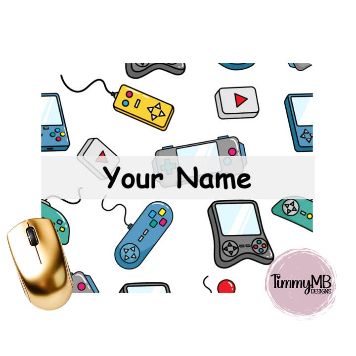 Game Controllers 2 - Tapete de Rato Personalizado por atacado de TimmyMB Designs