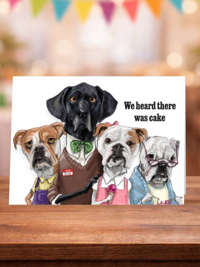 Ouvimos Dizer Que Havia Bolo | Cartão de Aniversário por atacado de Mark Ludy Art Books & Games