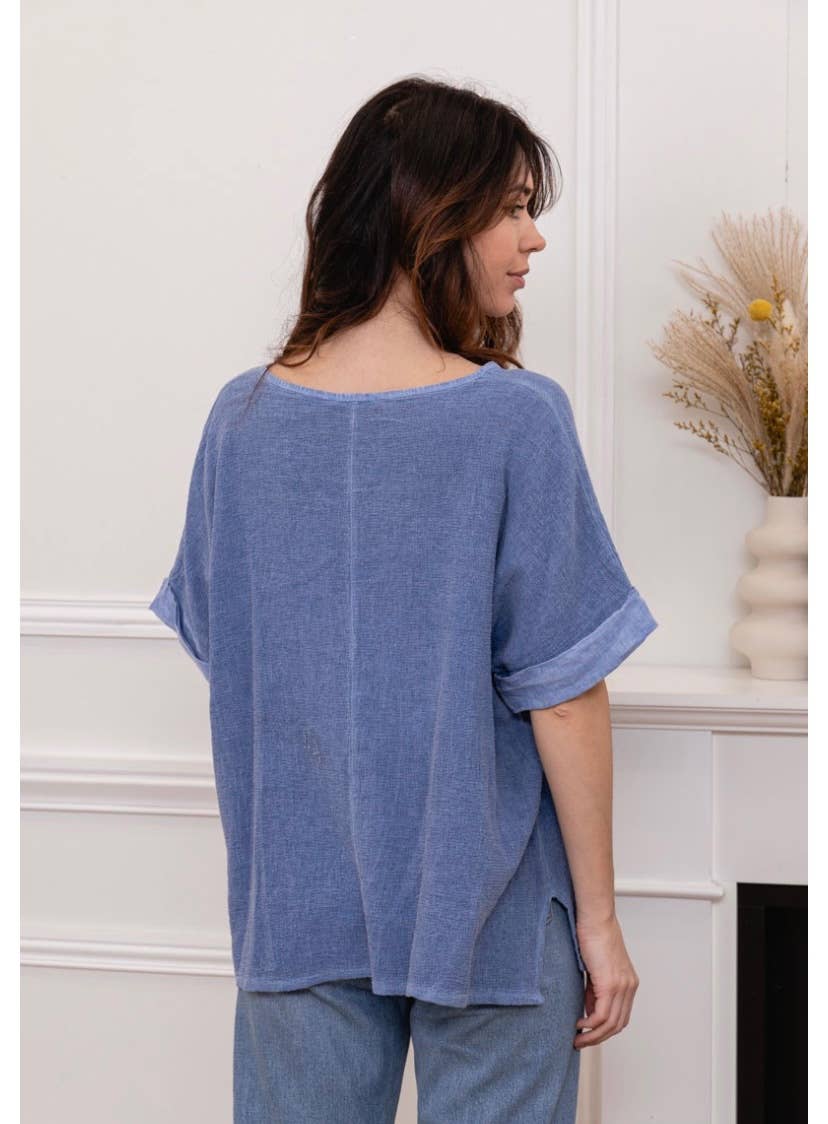 LINEN & COTTON HOUSE – Blusa - Mulher por atacado – Camisa de algodão e linho tamanho único9