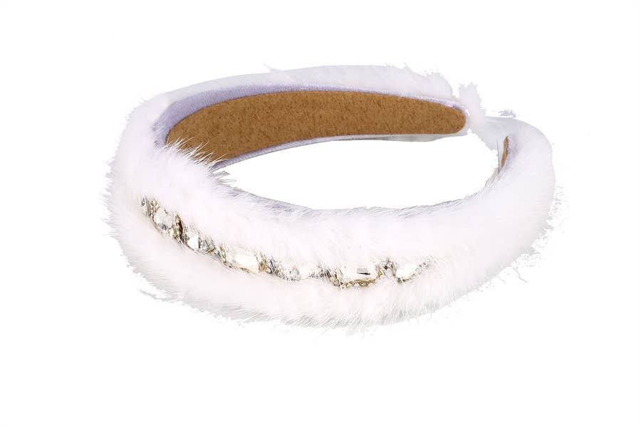 Nima Accessories Inc – wholesale Fashion headband – women's – Ladies Synthetic Fur Fashion Headband1