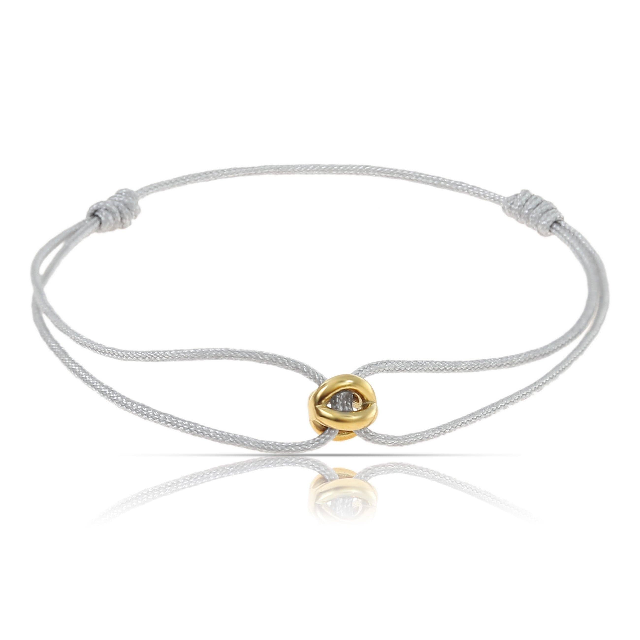 Made By Nami - Wholesale Beaded Bracelet - Gold Bead Bracelet - Grey3