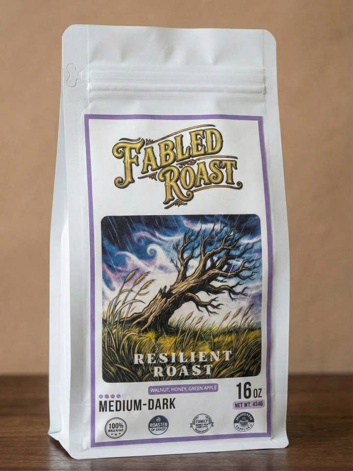 Resilient Roast | Medium-Dark Roast Flavored Coffee Blend for wholesale by Fabled Roast