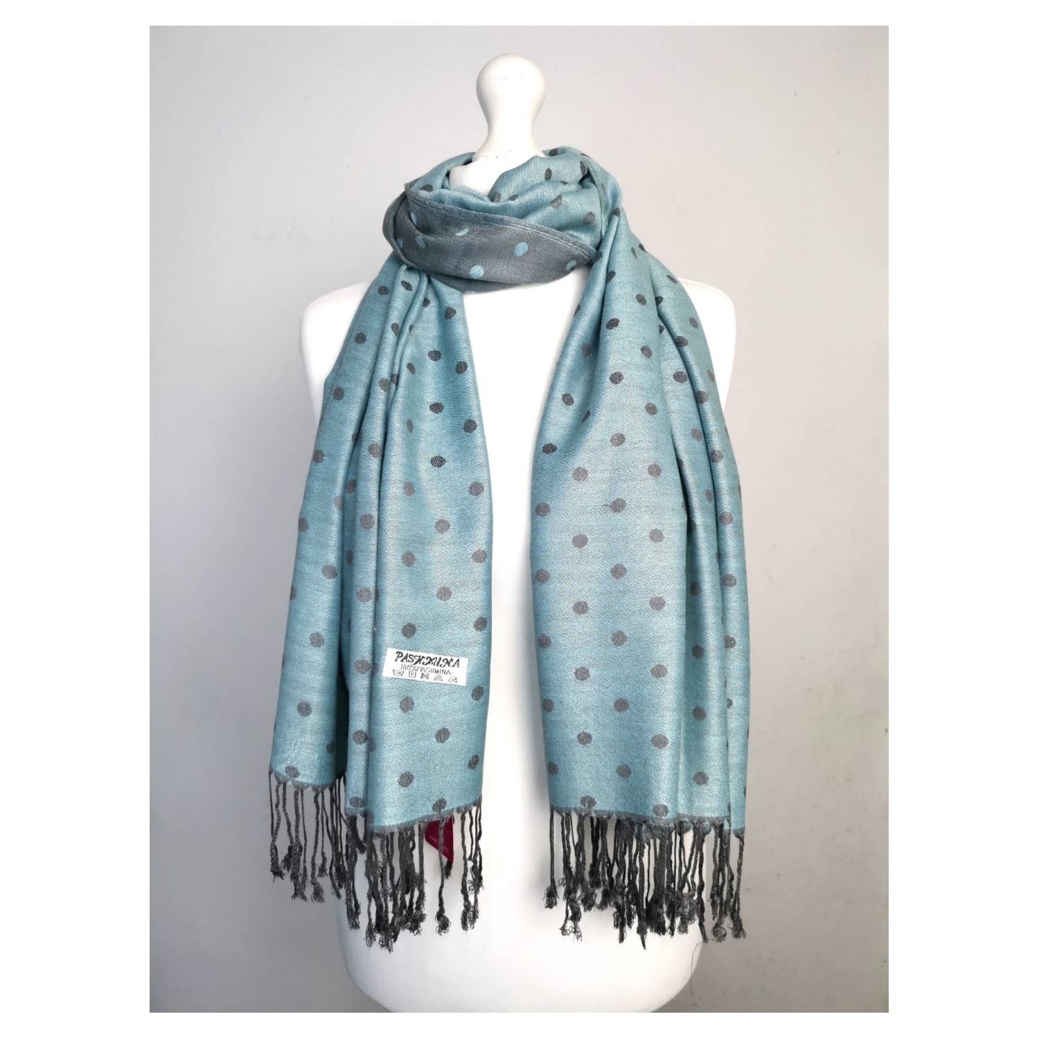 Superbia – wholesale Scarf – Women's – Super Soft Reversible Pashmina scarf /Shawl - C48-1 Dots13