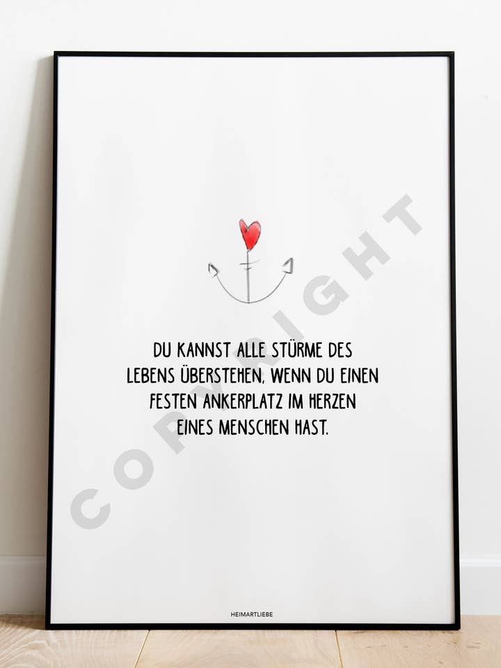 SKRIV UT - DU KAN ÖVERLEVA ALLA STORMAR I LIVET för wholesale av HEIMARTLIEBE®