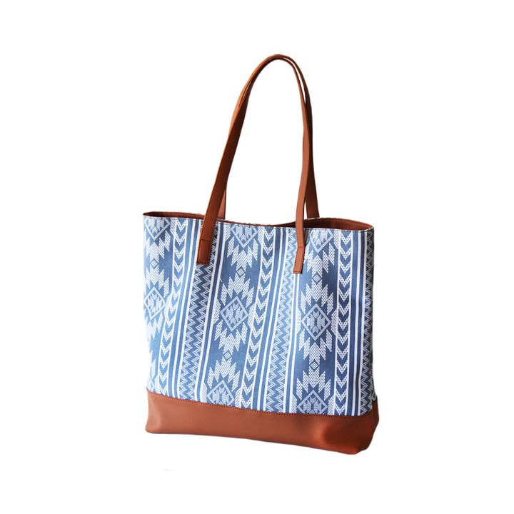 French Blue Emily Tote Bag for wholesale by Pink Lemon