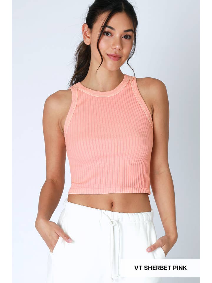 NIKIBIKI - Vente Débardeur – femme - NS8358 - Débardeur vintage à larges côtes6