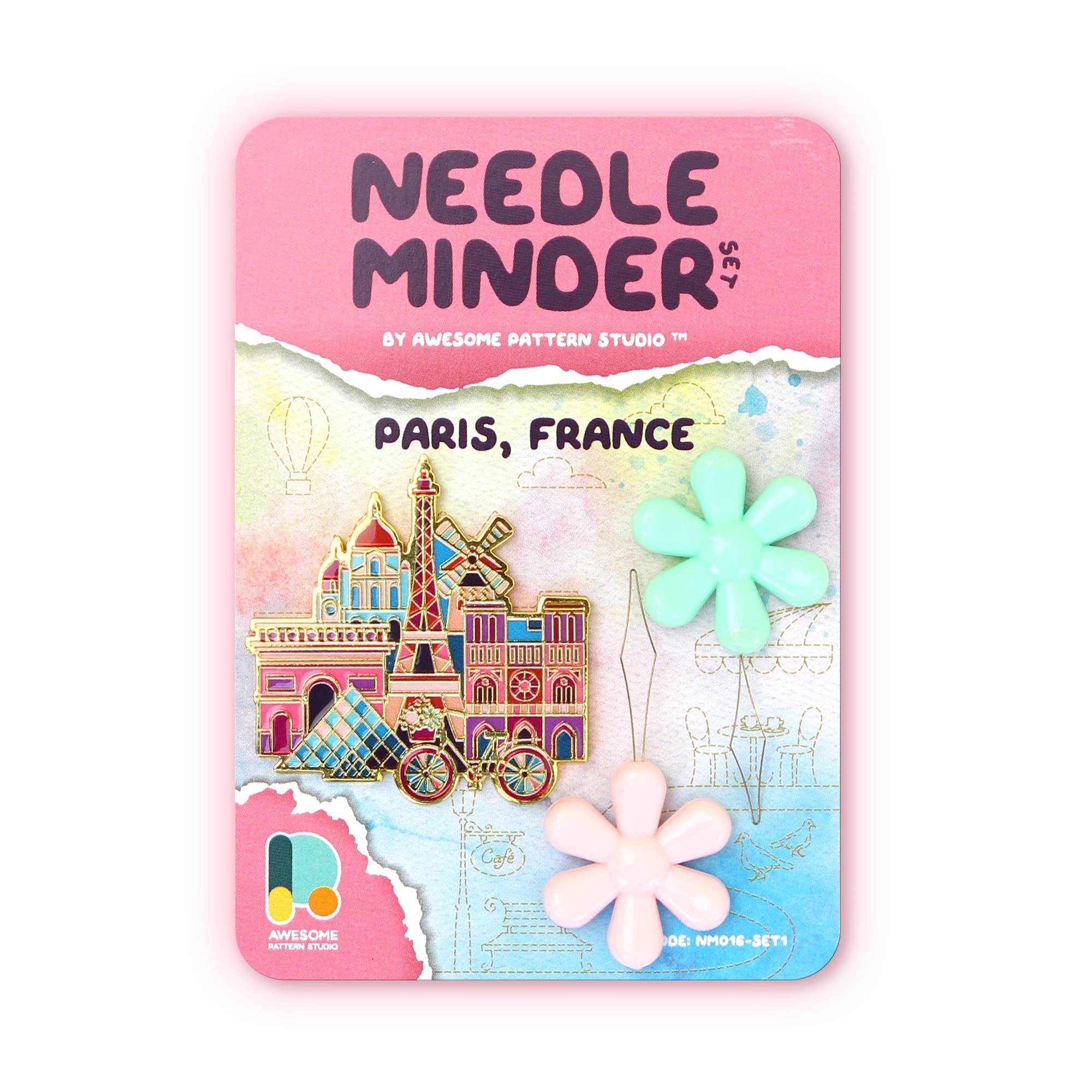 Awesome Pattern Studio - Wholesale Embroidery/Cross Stitch Supplies - Paris - Magnetic Needle Minder Set #10