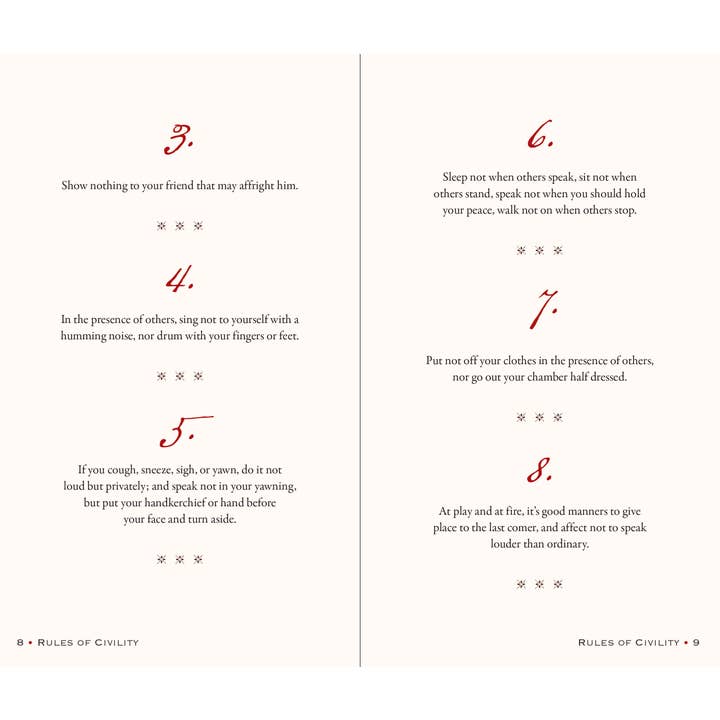 Peter Pauper Press - Wholesale Coloring Book - Adult - George Washington's Rules of Civility and Decent Behavior in Company and Conversation