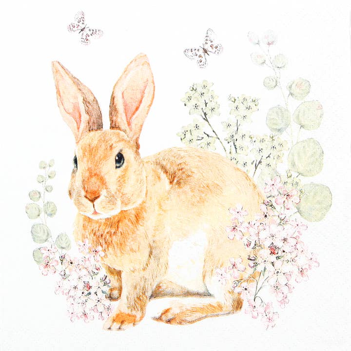 Serviettes déjeuner Rosi Rabbit pour la vente par Home Fashion - Carl Dietrich GmbH