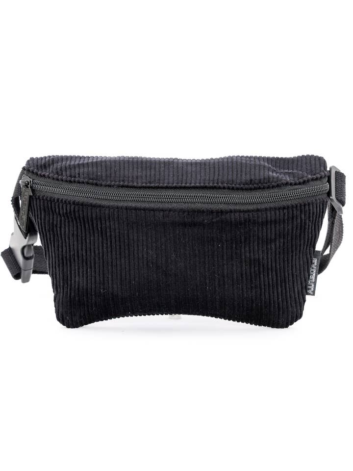 83758 : Sac banane | Slim | Velours côtelé noir pour la vente par Fydelity