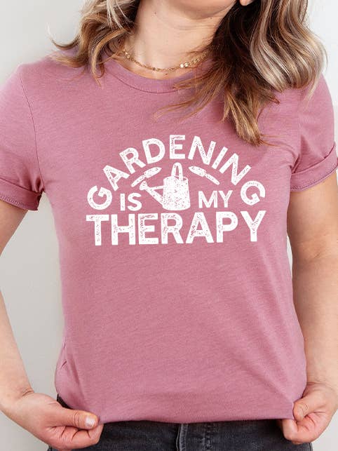 Select Apparel - Wholesale Screen Printed T-Shirt - Women's - Gardening Is My Therapy Graphic Tee4