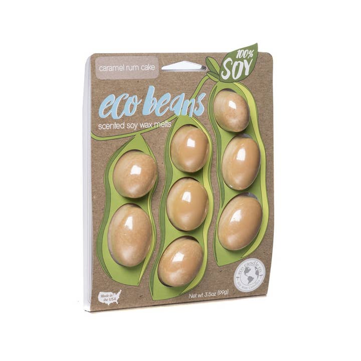 GÂTEAU AU RHUM CARAMEL éco beans pour la vente par Eco Candle Company