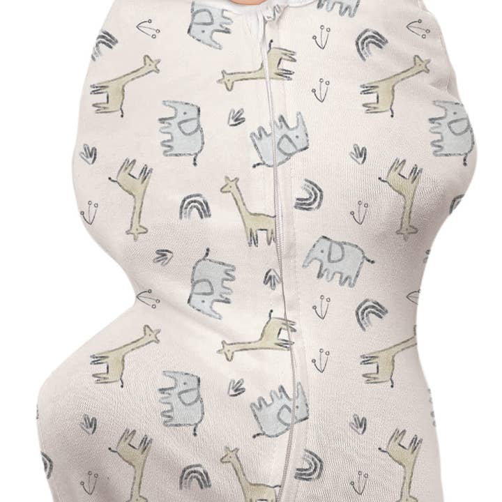 swaddlepouch cotton large (3-9m) - rumble jungle for wholesale by Babystudio