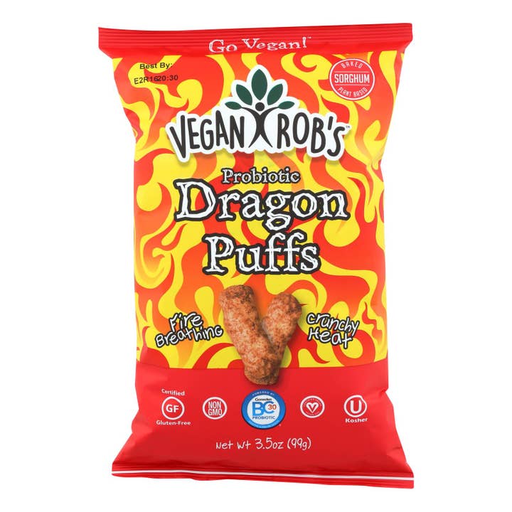 Vegan Rob's - Puffs Dragon - Case Of 12 - 3.5 Oz for wholesale by Everyday Supply Co