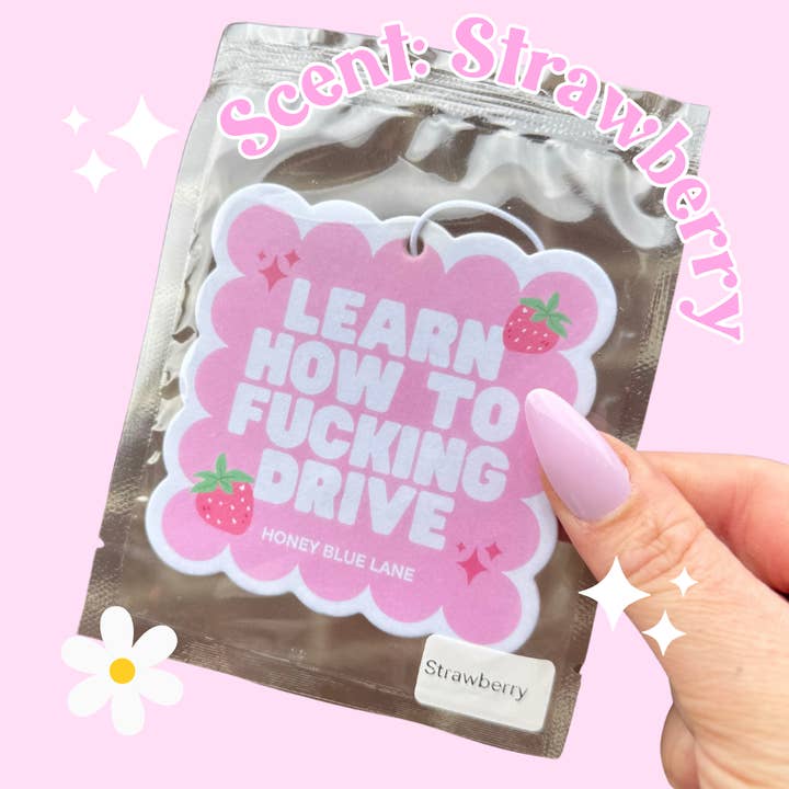 Learn How To Drive Air Freshener (Quirky, Funky, Kawaii,Y2K) for wholesale by Honey Blue Lane