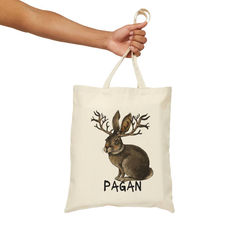 Eye of Toad, LLC – wholesale Bärkasse - Dam – Hednisk hare med horn häxduk