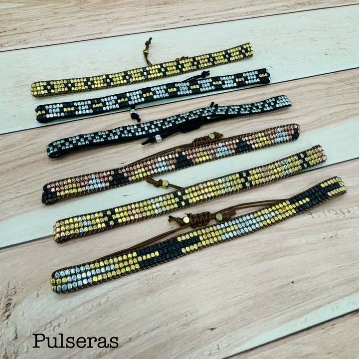 Hecho a mano - Vendita all'ingrosso Bracciale con perline - Braccialetti di perline dorate1