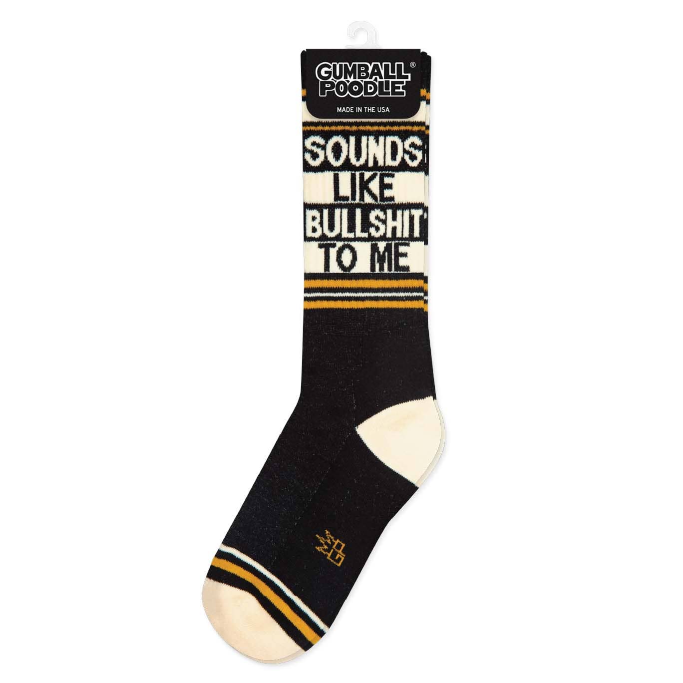 Gumball Poodle - Wholesale Socks - Unisex - Sounds Like Bullshit To Me Gym Crew Socks2