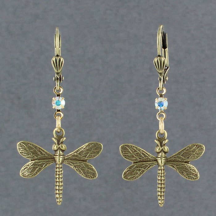 Sadie Green's Jewelry - Vente Boucles d'oreilles pendantes - Boucles d'oreilles libellule NE780-STM0