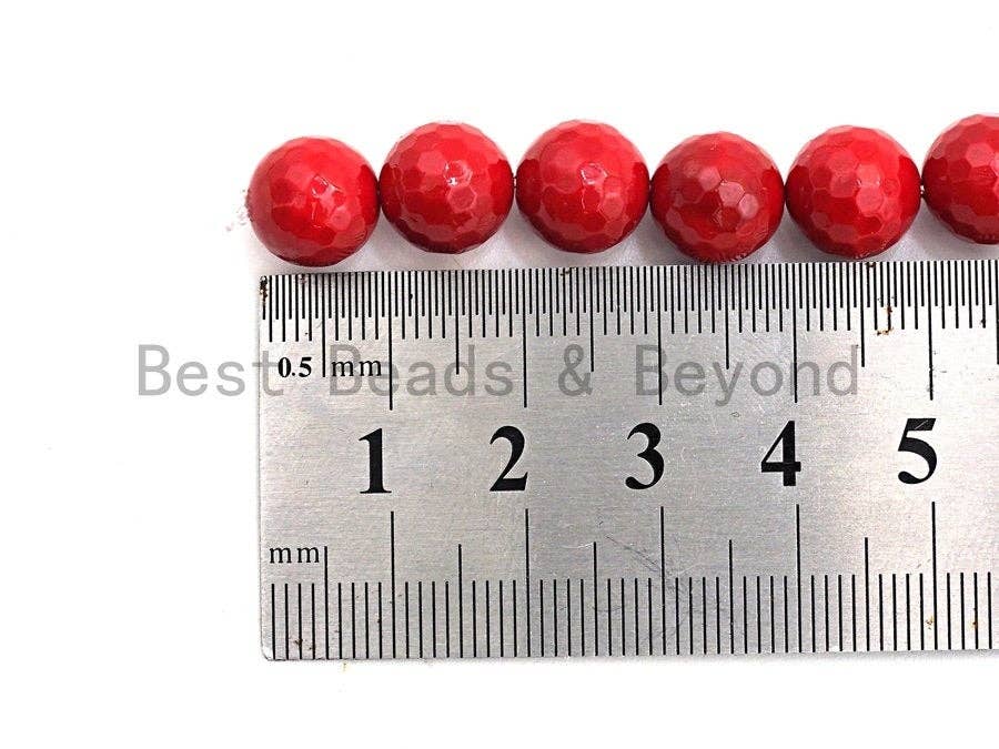 BestBeads&Beyond - Wholesale Beads - Quality Red Mother of Pearl beads,6mm/8mm/10mm/12mm/14mm Pea4
