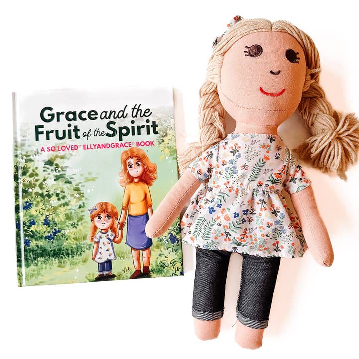 EllyandGrace - Wholesale Doll - Kids - Faith, Grace, Hope, Full Linen Doll and Christian Book Set8