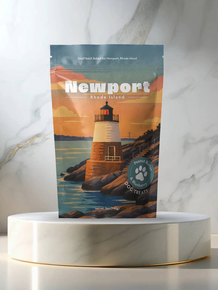 Newport Souvenir Dog Treats - 5oz Small-Batch for wholesale by Neoteric Brands