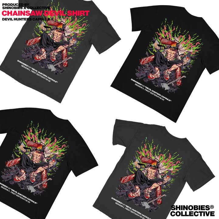 Shinobies - Wholesale T-Shirt (Graphic) - Unisex - Chainsaw Devil T-Shirt !2