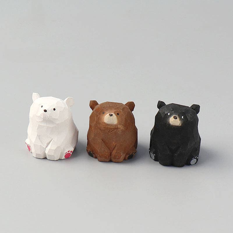 Gohobi （We cover U.S. import duties） - Wholesale Decorative Figurine - Gohobi Handcrafted Wooden Bear Ornament25