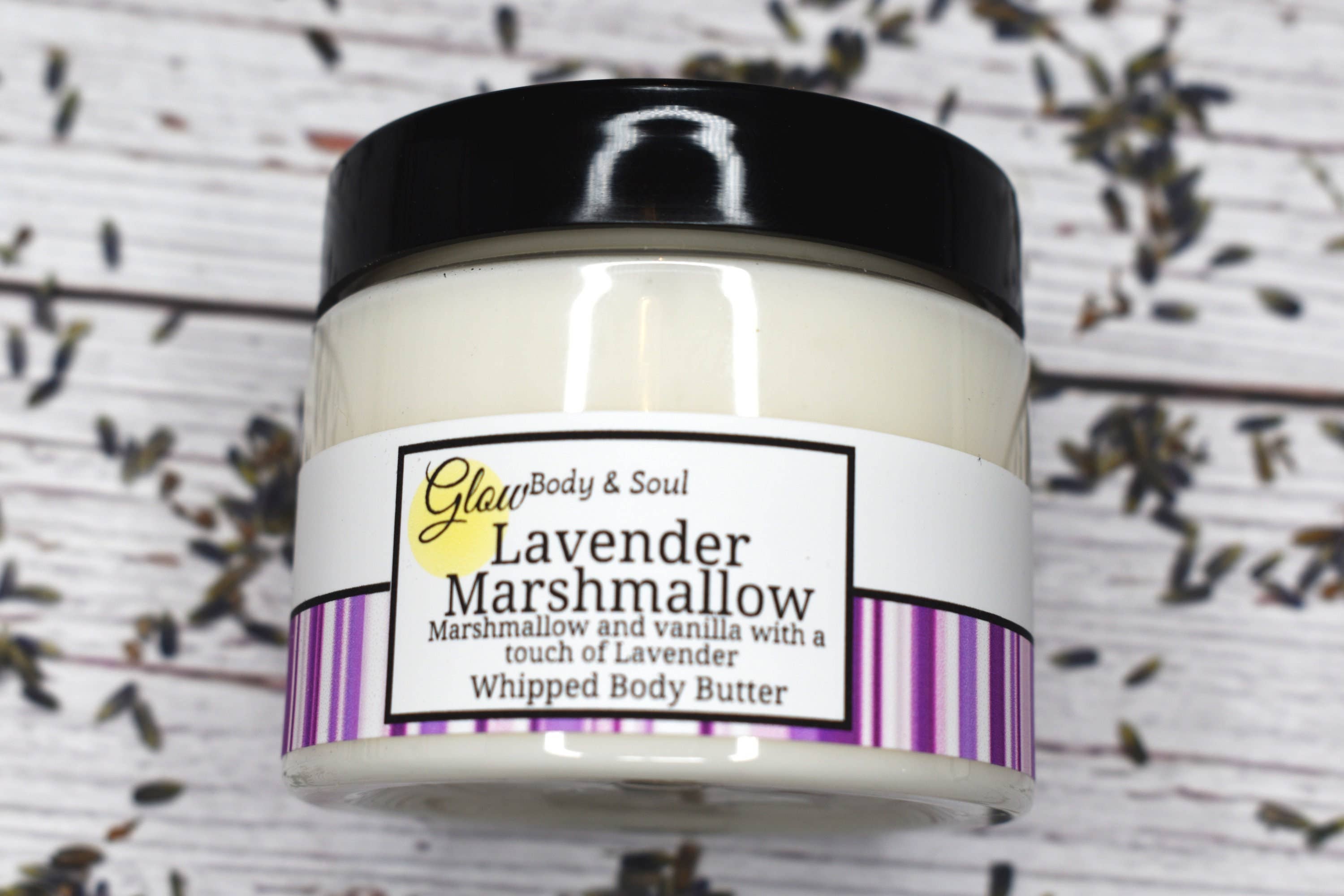 Glow Body and Soul - Wholesale Body Balm/Butter - Lavender Marshmallow Body Butter Paraben Free Body Butter1