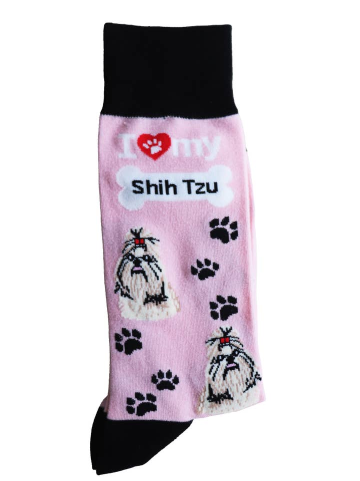 SoXcellent - Wholesale Socks - Unisex - I Love Dogs Shih Tzu Unisex Funny Socks9