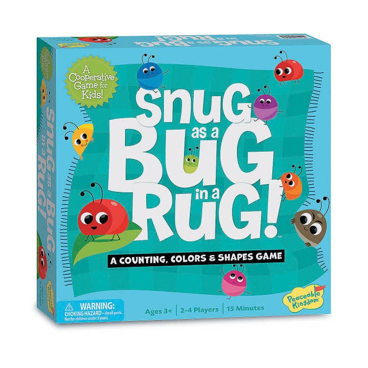 Snug As A Bug In A Rug! for wholesale by MindWare & Peaceable Kingdom