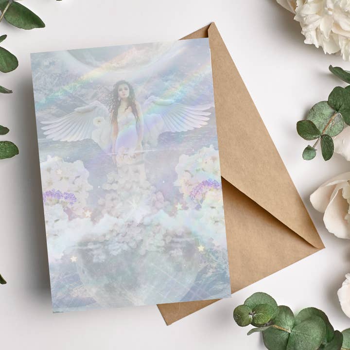 (BL16) STRENGTH ( Interactive Meditation Greeting Card ) for wholesale by Jellow Cards & Gifts