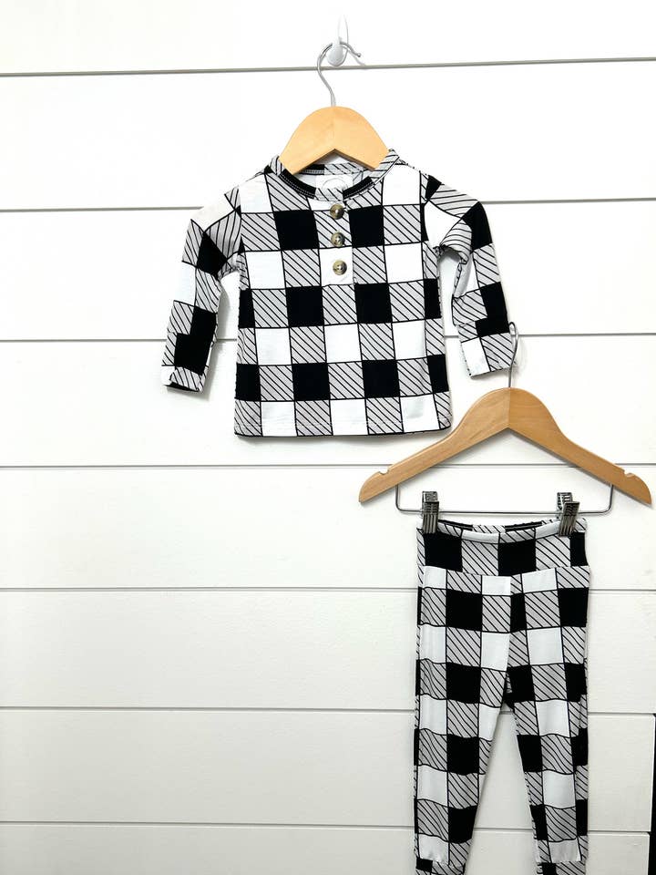 Plaid (Kids) Top + Bottom Clearance for wholesale by Ginger Baby Co