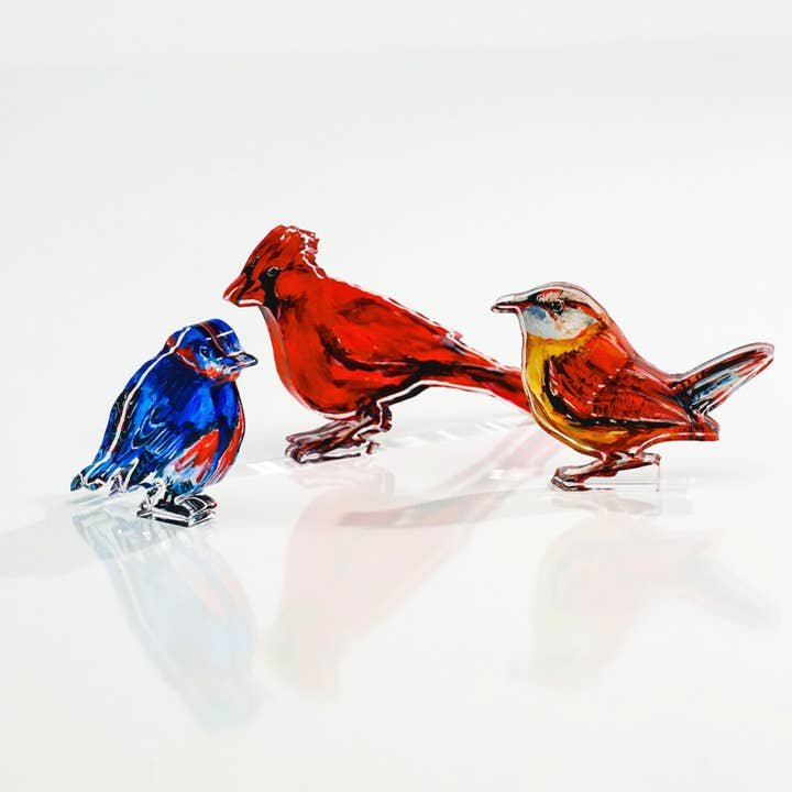 Lauren Dunn - Wholesale Decorative Tabletop Object - Messenger Cardinal Acrylic1