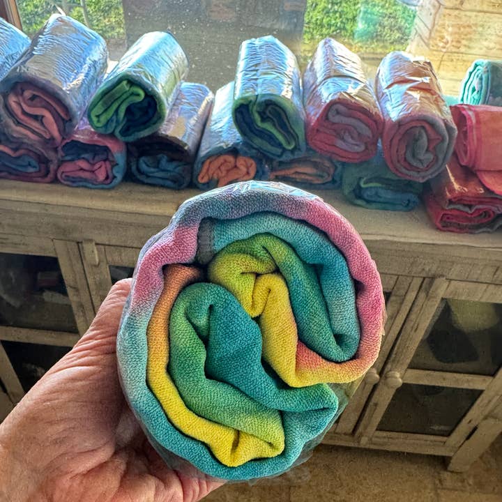 Inkarri Peace and Wellness - Wholesale Yoga Towel - Yoga Mat Towel Tie-Dye-Non Slip5