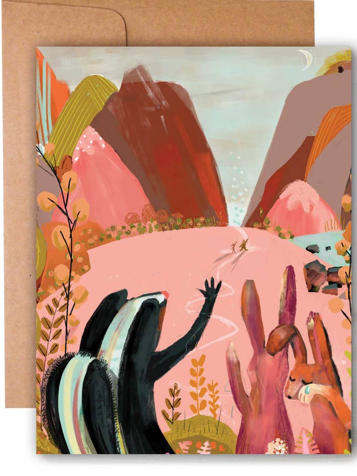 The Mountains are Calling - Spring/Summer Blank A2 Card for wholesale by Ginger G. Art